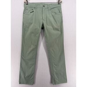 BONOBOS Jeans Mens 31x30 Premium 4-Way Stretch Slim Denim Cotton Stretch Green